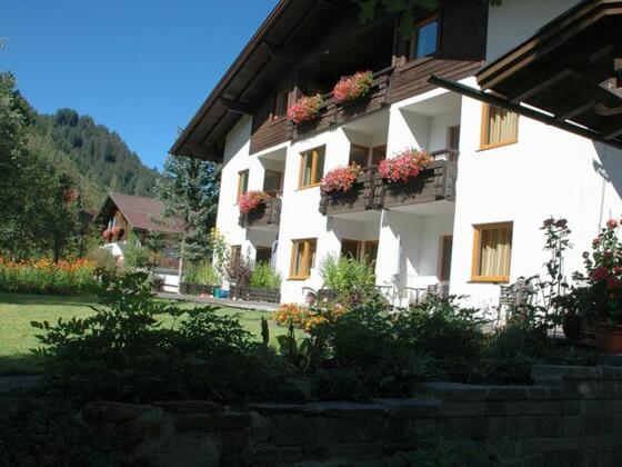 Haus Vilsalp Luftbild Winter