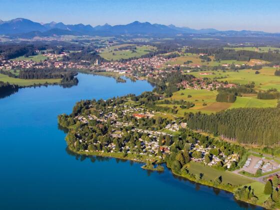 Via Claudia Camping aus der Luft