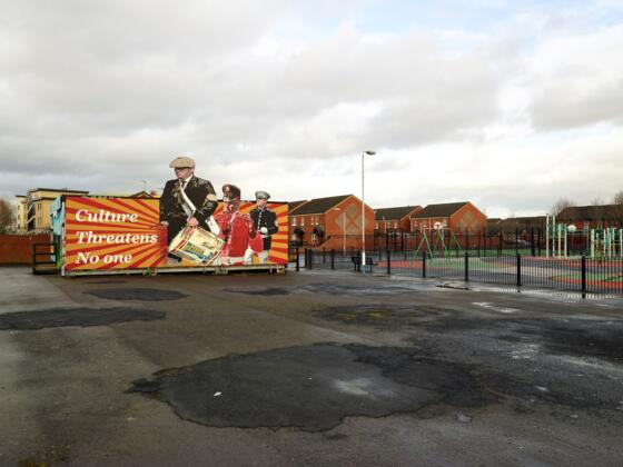 Roland Iselin, Culture Threatens No one, East Belfast, 2018