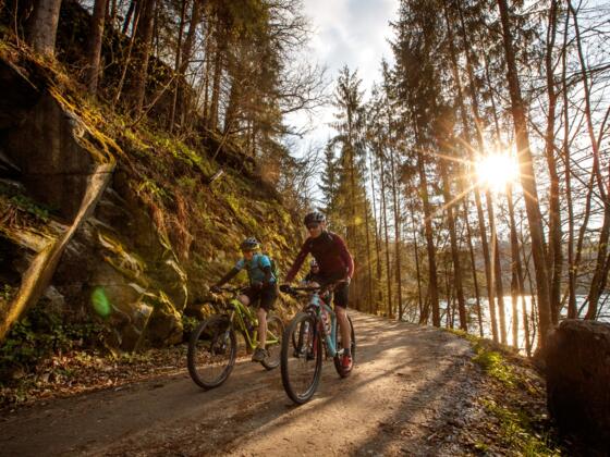Mountainbiken im Mühlviertler Granitland