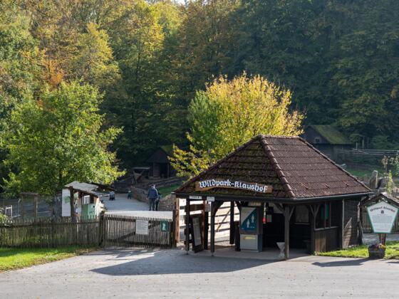 Eingang zum Wild-Park Klaushof | Bad Kissingen