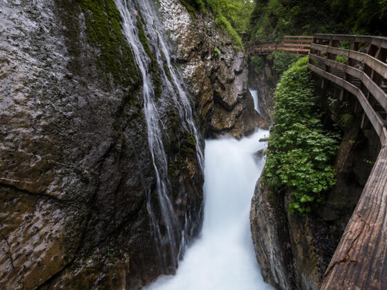 Die Wimbachklamm im Bergsteigerdorf Ramsau