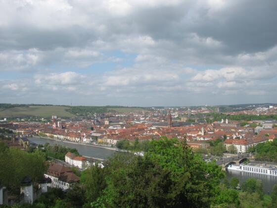 Blick über Würzburg