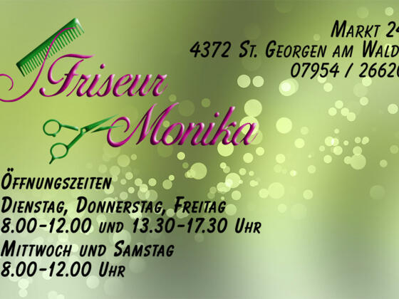 Visitenkarte Friseur Monika