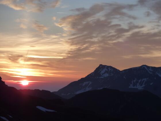 Sonnenaufgang am Fuscher Törl