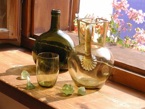 Verschiedene Glasarten