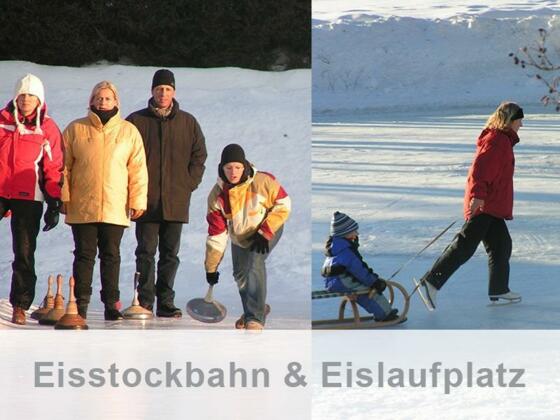 Eisstock- und Eislaufplatz