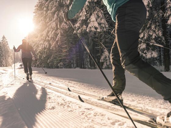 Langlaufen im Nordischen Zentrum Böhmerwald