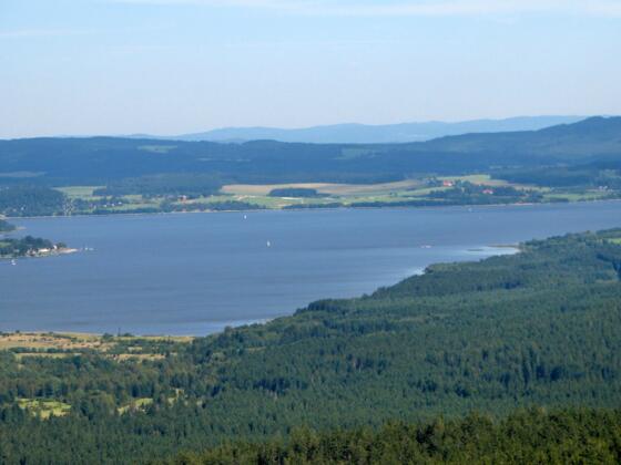 Mittlere Rennradtour zum Moldaustausee in Tschechien