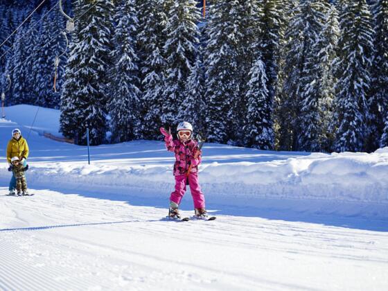 Mit dem Gaisbühllift nach oben