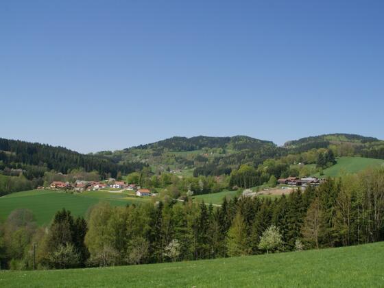 Blick von Notzling nach Sparr