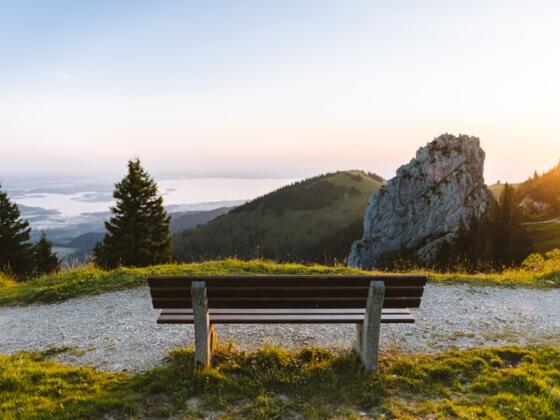 Panoramaweg mit Blick auf den Chiemsee