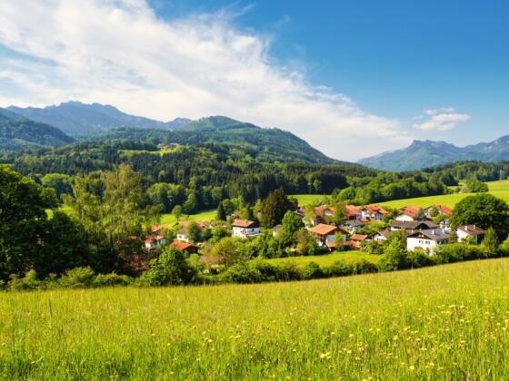 Blick auf die umliegenden Berge
