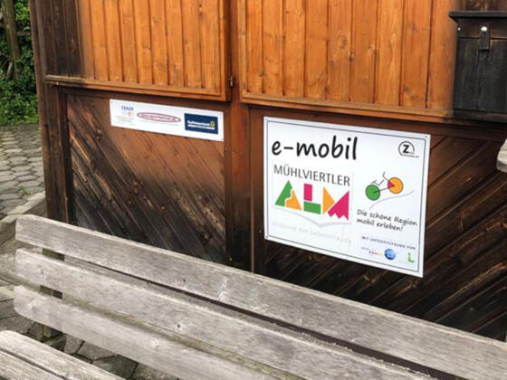 E-Bike Ladestation auf der Highland Farm