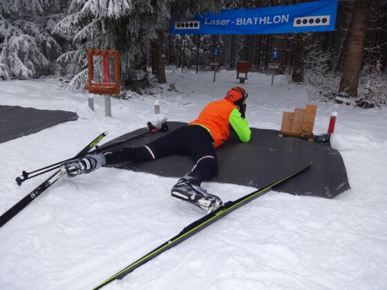 Laser-Biathlon in der Sport Arena Liebenau