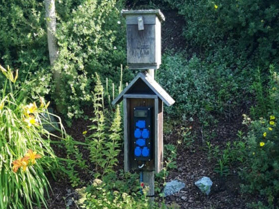 E-Bike Ladestation beim Hutti&#039;s Gupfwaldheurigen