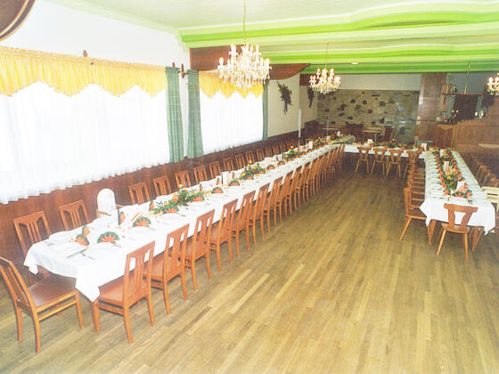 Saal des Gasthaus Wieser