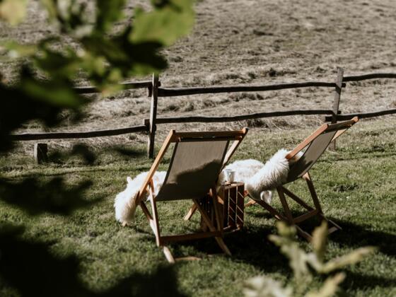 Haslauer Hütte Sonnenstühle