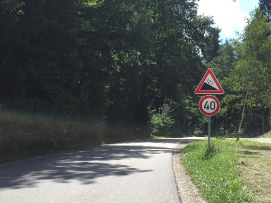 Abfahrt zum Deininger Weiher