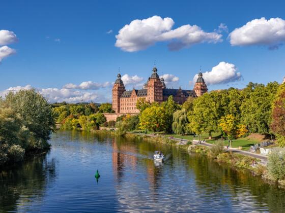 Schloss Johannisburg in Aschaffenburg im Spessart-Mainland