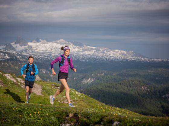 King Dachstein Trail - der Namensgeber im Hintergrund