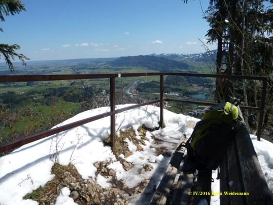 Blick von der Kanzel Illerabwärts