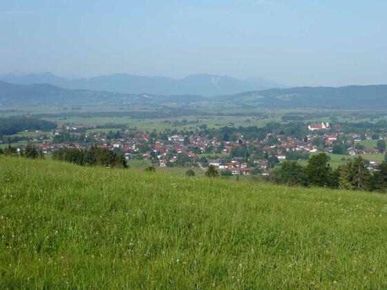 Blick auf Benediktbeuern