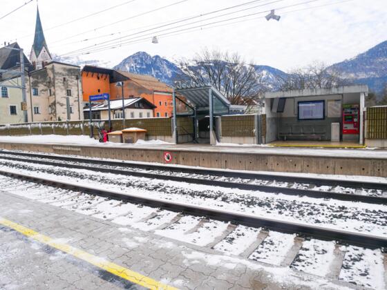 Bahnhof Rattenberg Winter