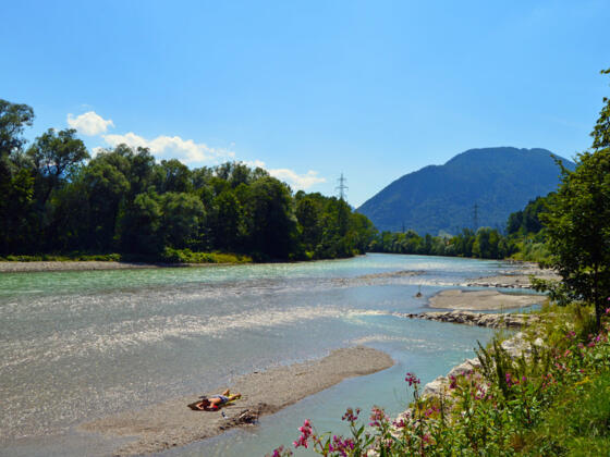 An der Saalach entlang