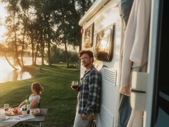 Camping an der Donau