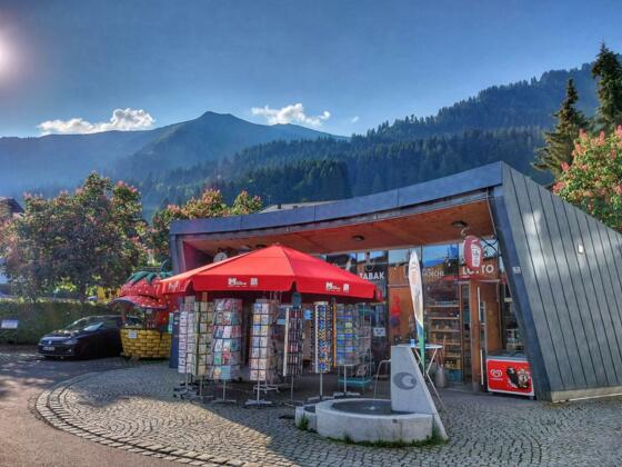 Kiosk am Casino Riezlern Aussenansicht