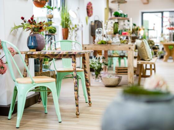 Innenraum Deko und Kaffeeecke