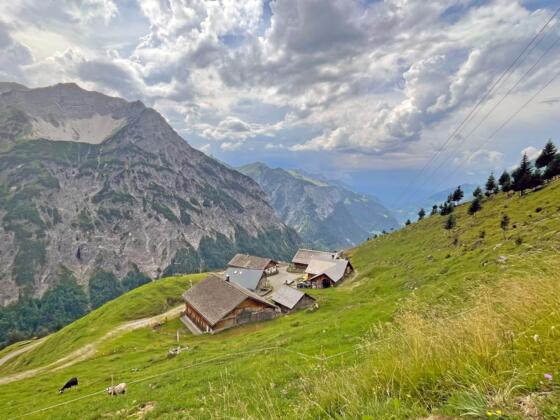 Höchster Punkt der MTB-Tour, die Alpe Ischkarnei