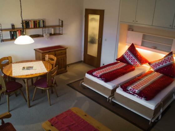 Kombinierter Wohn-Schlafraum mit Schrankbett