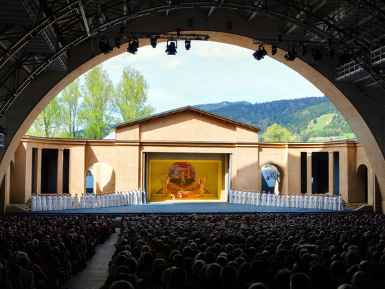 Fernwanderweg Meditationsweg Ammergauer Alpen - Bühne des Passionstheaters