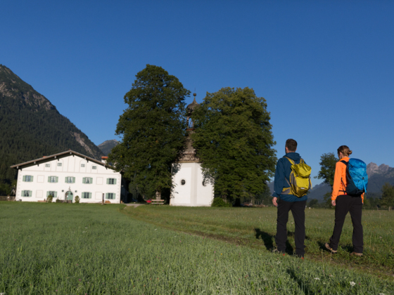 Meditationsweg Ammergauer Alpen - an der Getrudiskapelle