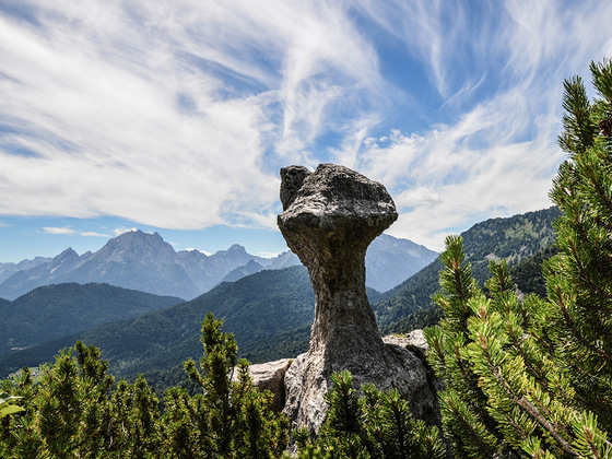 Die Steinerne Agnes: Bizarre Felsformation im Lattengebirge