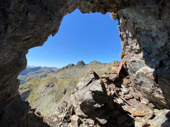 Ausblick aus dem Stollen