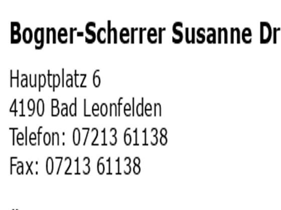 Dr. Bogner Scherrer
