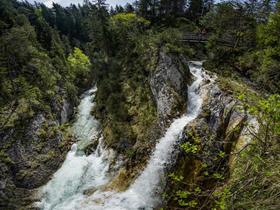 Ganz nah am Wasser: wunderbarer Wildbach im Gleirschtal.
