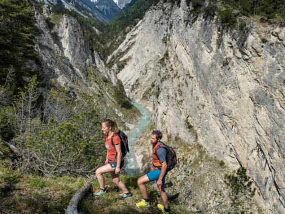 Auf dem Weg zum Karwendelsteg