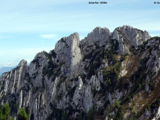 Scharfen beim Abstieg Braunedl