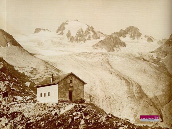Die Jamtalhütte im Jahr 1882