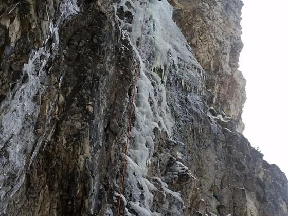 in der dritten Seillänge