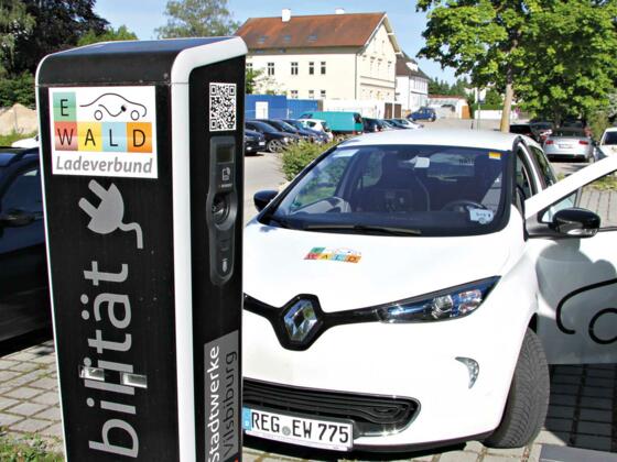 Ladestation am Färberanger in Vilsbiburg