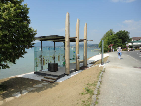 Pfahlbau Pavillon Seewalchen am Attersee Gesamt