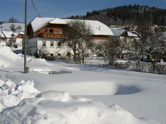Hausansicht im Winter
