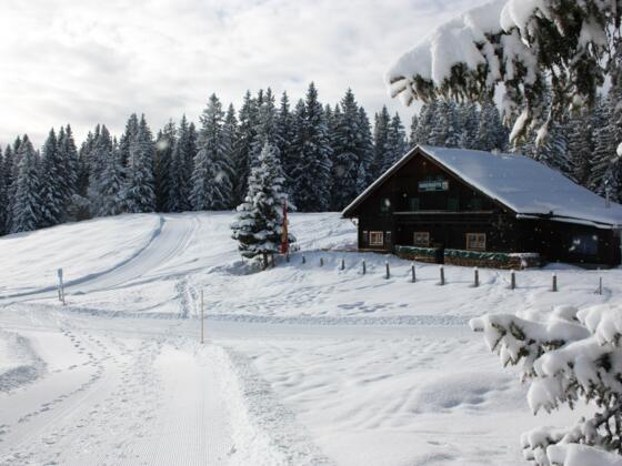 Huber Hütte im Winter