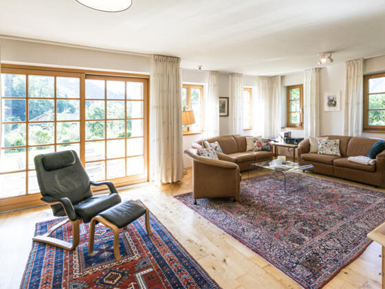 Schlafzimmer mit Doppelbett Villa Anna Bad Goisern