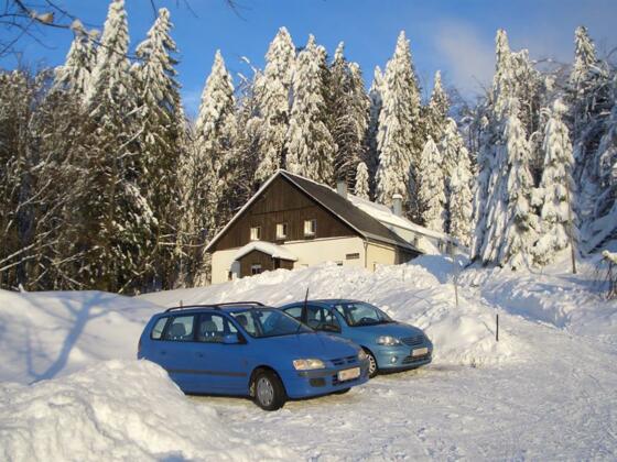 Waldhaeusl im Winter
